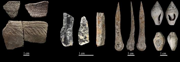 Cova Bonica_restos arqueologicos nivel cardial Foto Joan Daura_Montserrat Sanz