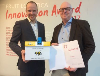 El tercer premio fue para Koppert. Edwin Mujit y Remco Huvermann.