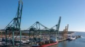 muelle sur del puerto de Huelva